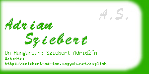 adrian sziebert business card